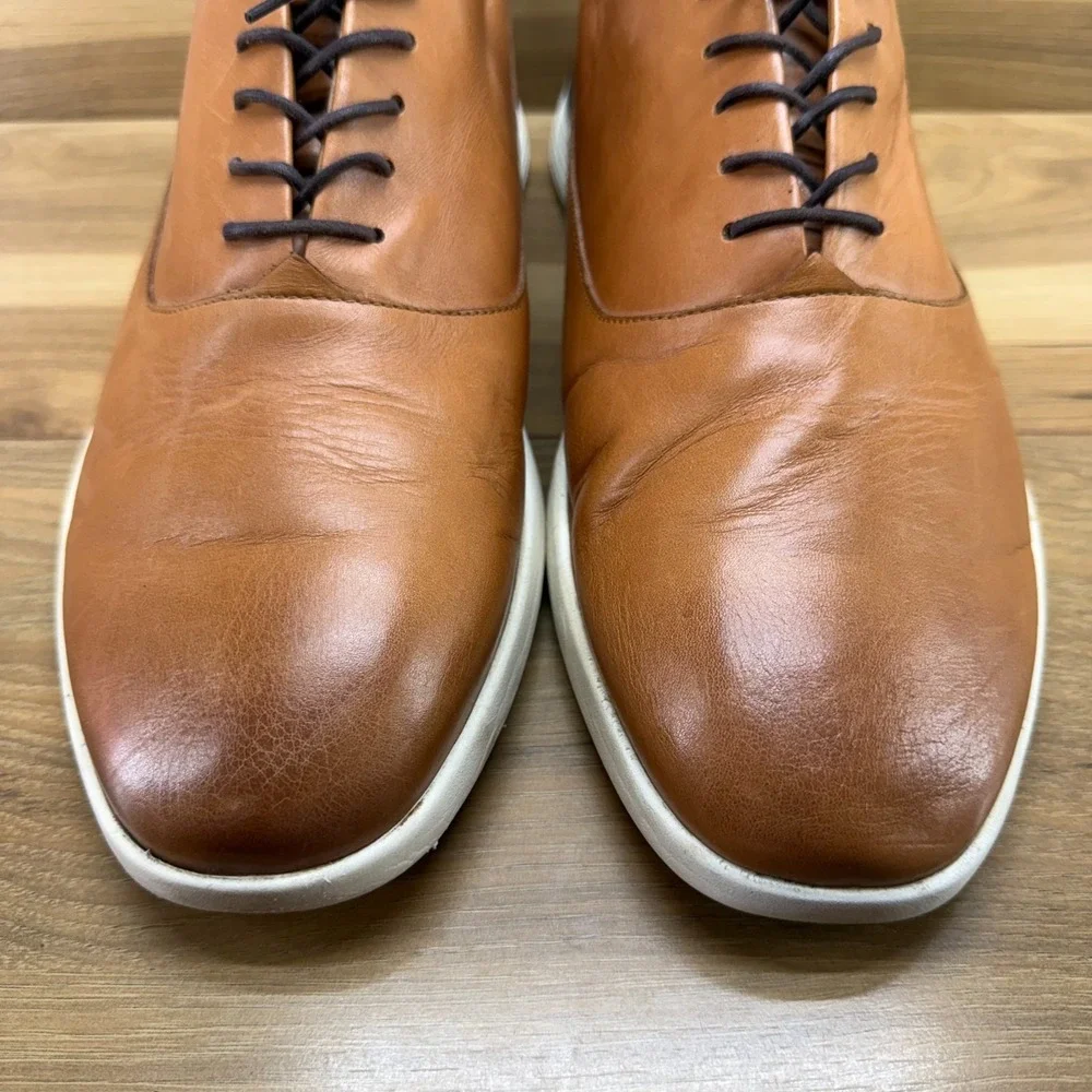 Wolf & Shepherd Crossover Derby Elite Oxfords Mens 14 Honey Soft Leather Lace-up